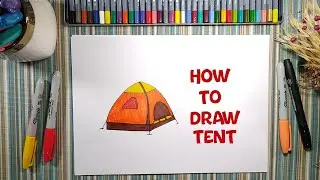 How To Draw Tent | Drawing and Painting| Drawing Pictures for Children