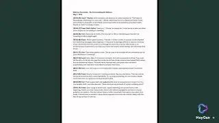 Sample Transcript Video