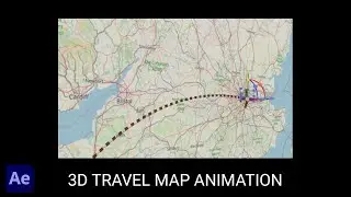 3D Travel Map Animation in After Effects
