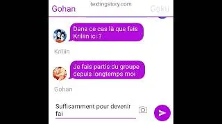 Le Groupe Chat Dragon Ball #fun #texting #dragonball #goku