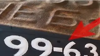 Из куска ржавчины в номерной знак. Финальные штрихи реставрации номера из '60-х!