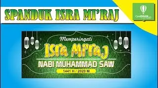 DESAIN SPANDUK ISRA MI'RAJ 2020 | Corel Draw X8