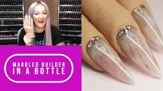Builder In A Bottle Marble Design With Extra Glitter