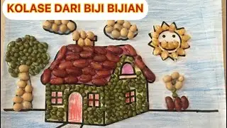 CARA MEWARNAI RUMAH DARI BIJI BIJIAN | SBDP ANAK SD