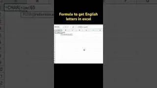 How to get English characters in Microsoft Excel #excel #trim #exceltipsandtricks #excelshorts