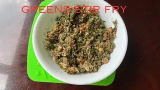 How to make greens stir fry|Sweet potato greens and Amaranth greens