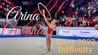 Arina Averina Hoop 2022 Difficulty (Grand Prix Moscow)