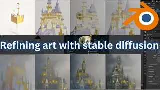 Blender AI Tutorial (Refining art with AI) stable diffusion