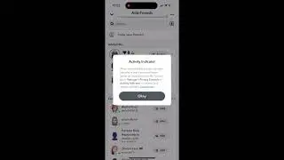 SnapChat activity indicator - what is it?