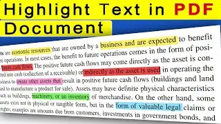 how to highlight text in PDF| how to highlight text in pdf microsoft edge |highlight text in pdf doc