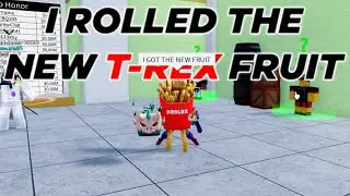 I Rolled The New MYTHICAL T-REX Fruit And Traded It In Blox Fruits...