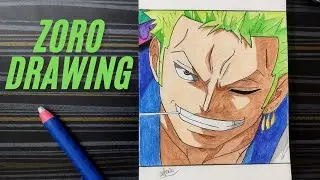 Zoro Drawing Timelapse: Drawing Zoro From One Piece🎨⚔️