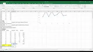 Calculate MSE on Excel to diagnose forecast accuracy