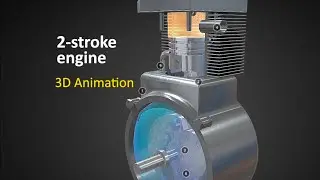 How a 2-stroke engine works