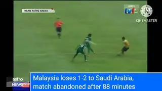 9 September 2015 - Malaysia loses to Saudi Arabia 1-2