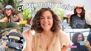 getting my hair cut + music festival prep!