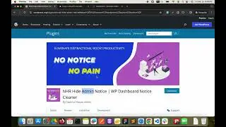 S1E1 NHR Hide Admin Notice | WP Dashboard Notice Cleaner