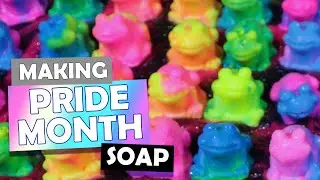 Join the Vibrant Gay Frog Army with Pride Soaps! 🐸🌈 ll artisan soap making