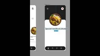 Food app design on Figma
