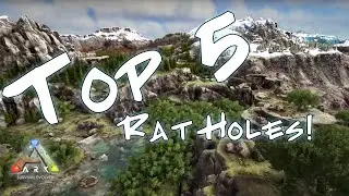 Ark Ragnarok Top 5 Rat Holes & Hidden Bases!!