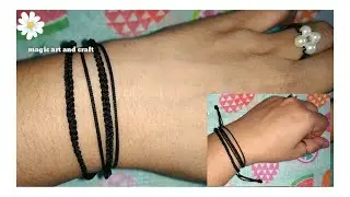 Black thread new bracelet design⚫