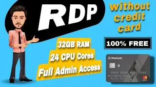Free RDP Lifetime 2023 | 32GB Ram + 24 CPU Cores | Create Your RDP Now 😊