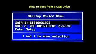 How to boot from USB drive