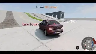 Краш тест Reno Logan(BeamiNG.drive)