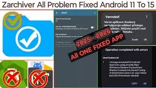 can't use this folder | zarchiver root support was not found | zarchiver access is denied |operation