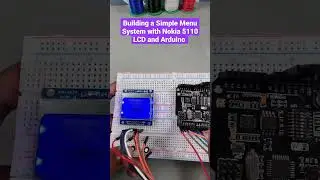 Building a Simple Menu System with Nokia 5110 LCD and Arduino 🪛💻 