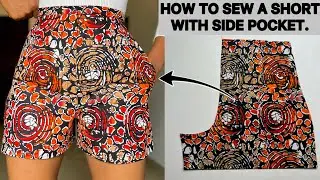 How to Cut and Sew a Short with Pocket following @KimDave Beginners Friendly Short Pattern.