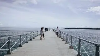 the sea.