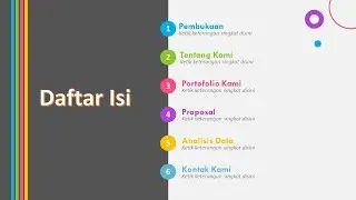 Cara Desain Slide Daftar Isi di Powerpoint