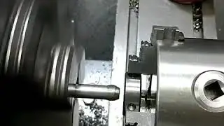 Threading using die operation on lathe machine