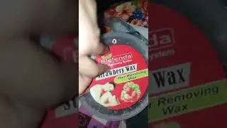 Strawberry wax How to do underarms wax at home// strawberry Rica wax// step by step easy & simple me