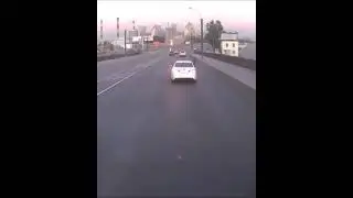 Drunk passenger got out the window! CAR CRASH! Dash cam! #shorts