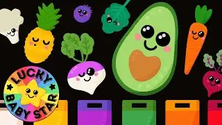 🥬🌈 Sensory Fruit & Veg Learn Colours! Rainbow Fun for Little Ones 🥦🍎