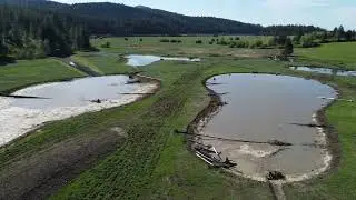 24-05-16 #7 No Fence Wetlands Drone Flight First Spring Construction & Planting Completed Fall 2023.
