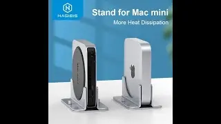 Hagibis Vertical Stand For Mac Mini Aluminum Alloy Laptop Desktop Stand Anti slip Adjustable Compute