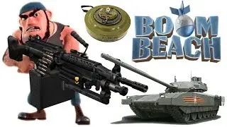 Boom Beach attacks Pvt.Bullit + Energy drink max lvl Boom Beach