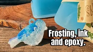Frosting, ink and epoxy.