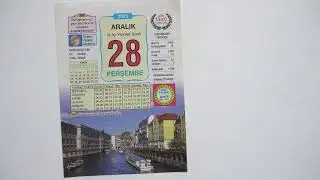 28 aralık 2023 perşembe günü takvim yaprağı