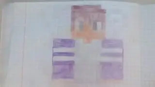 как рисовать пикселя из Minecraft по клеточкам