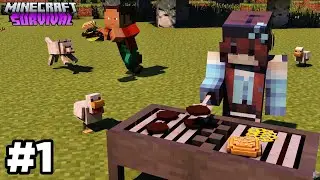 New journey in new world begins❤️ | MINECRAFT SURVIVAL SERIES EP 1