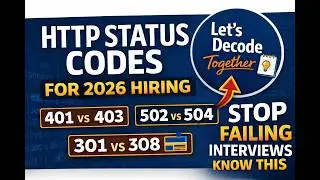 HTTP Status Code for Interview (200, 400, 401, 403, 404, 500, 502, 503, 504) | Let's Decode Together