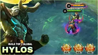 HYLOS BEST BUILD 2022 | INSANE DAMAGE | BUILD TOP 1 GLOBAL HYLOS | MLBB