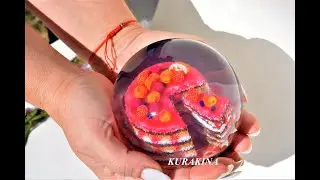 Paperweight 10 cm Fruit cake, a birthday gift, an office decoration, talisman of joy, a surprise