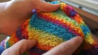 Snud for 1 hour. Knitting on Silver Reed LK-150