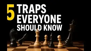 5 Traps Everyone should know must know #chesstricks #chessstrategy #chess