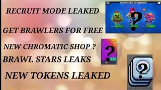 RECRUIT MODE LEAKED GET FREE BRAWLERS | NEW TOKENS LEAKED | BRAWL STARS LEAKS |